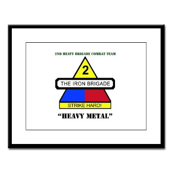2BCTHM - M01 - 02 - DUI - 2nd BCT Heavy Metal with Text Large Framed Print