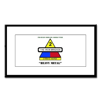2BCTHM - M01 - 02 - DUI - 2nd BCT Heavy Metal with Text Small Framed Print