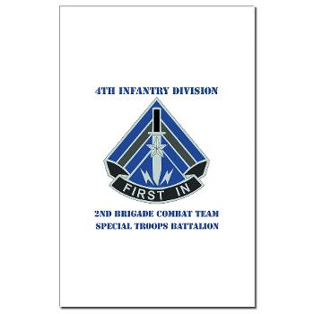 2HBCTSTB - M01 - 02 - DUI - 2nd BCT - Special Troops Bn with Text - Mini Poster Print