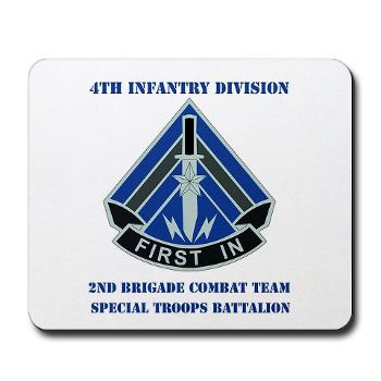 2HBCTSTB - M01 - 03 - DUI - 2nd BCT - Special Troops Bn with Text - Mousepad - Click Image to Close