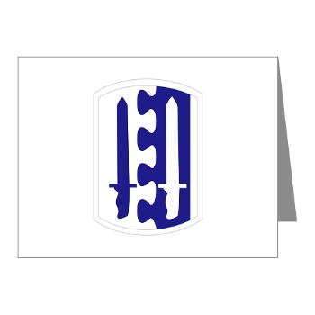 2IB - M01 - 02 - SSI - 2nd Infantry Brigade - Note Cards (Pk of 20) - Click Image to Close