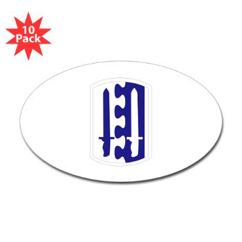 2IB - M01 - 01 - SSI - 2nd Infantry Brigade - Sticker (Oval 10 pk)