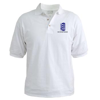 2IB - A01 - 04 - SSI - 2nd Infantry Brigade with Text - Golf Shirt