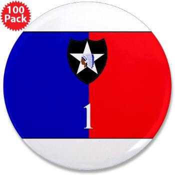 2ID1HBCT - M01 - 01 - DUI - 1st Heavy Brigade Combat Team - 3.5" Button (100 pack) - Click Image to Close