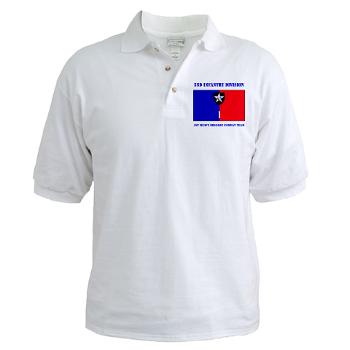 2ID1HBCT - A01 - 04 - DUI - 1st Heavy Brigade Combat Team with Text - Golf Shirt - Click Image to Close