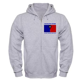 2ID1HBCT - A01 - 04 - DUI - 1st Heavy Brigade Combat Team with Text - Zip Hoodie