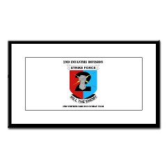 2ID2SBCT - M01 - 02 - DUI - 2nd Stryker Brigade Combat Team with Text Small Framed Print