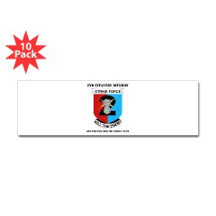 2ID2SBCT - M01 - 01 - DUI - 2nd Stryker Brigade Combat Team with Text Sticker (Bumper 10 pk) - Click Image to Close