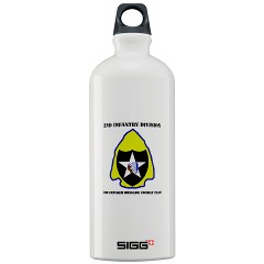 2ID3SBCT - M01 - 03 - DUI - 3rd Stryker Brigade Combat Team with Text Sigg Water Bottle 1.0L