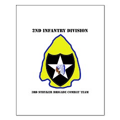 2ID3SBCT - M01 - 02 - DUI - 3rd Stryker Brigade Combat Team with Text Small Poster - Click Image to Close