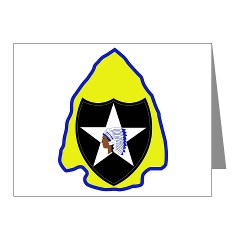 2ID4SBCT - M01 - 02 - DUI - 4th Stryker Brigade Combat Team Note Cards (Pk of 20)