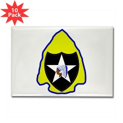 2ID4SBCT - M01 - 01 - DUI - 4th Stryker Brigade Combat Team Rectangle Magnet (10 pack)