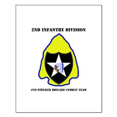 2ID4SBCT - M01 - 02 - DUI - 4th Stryker Brigade Combat Team Small Poster