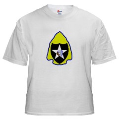 2ID4SBCT - A01 - 04 - DUI - 4th Stryker Brigade Combat Team White T-Shirt - Click Image to Close