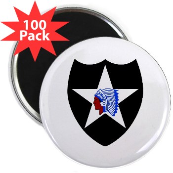 02ID - M01 - 01 - SSI - 2nd Infantry Division - 2.25" Magnet (100 pack) - Click Image to Close