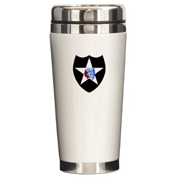 02ID - M01 - 03 - SSI - 2nd Infantry Division - Ceramic Travel Mug