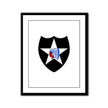 02ID - M01 - 02 - SSI - 2nd Infantry Division - Framed Panel Print - Click Image to Close