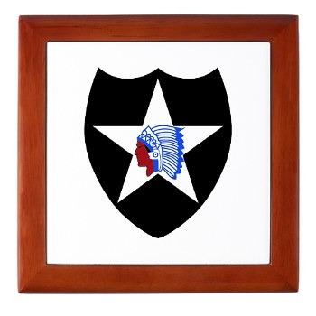 02ID - M01 - 03 - SSI - 2nd Infantry Division - Keepsake Box - Click Image to Close
