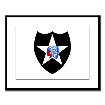 02ID - M01 - 02 - SSI - 2nd Infantry Division - Large Framed Print
