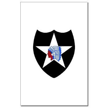 02ID - M01 - 02 - SSI - 2nd Infantry Division - Mini Poster Print