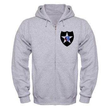 02ID - A01 - 03 - SSI - 2nd Infantry Division - Zip Hoodie