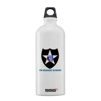 02ID - M01 - 03 - SSI - 2nd Infantry Division with text - Sigg Water Bottle 1.0L - Click Image to Close