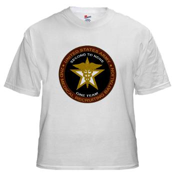 2MRB - A01 - 04 - DUI - 2nd Medical Recruiting Battalion (Gladiators) - White T-Shirt