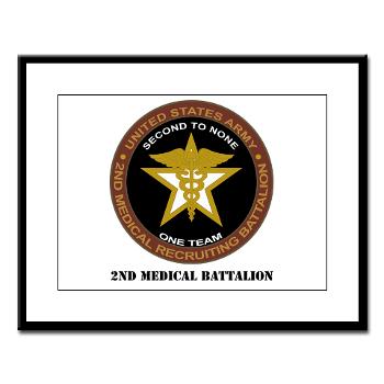 2MRB - M01 - 02 - DUI - 2nd Medical Recruiting Battalion (Gladiators) with Text - Large Framed Print - Click Image to Close