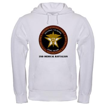 2MRB - A01 - 04 - DUI - 2nd Medical Recruiting Battalion (Gladiators) with Text - Hooded Sweatshirt