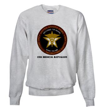 2MRB - A01 - 04 - DUI - 2nd Medical Recruiting Battalion (Gladiators) with Text - Sweatshirt