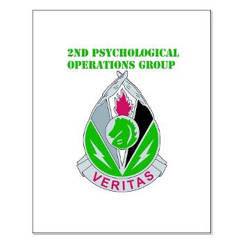 2POG - M01 - 02 - DUI - 2nd Psychological Operations Group with Text Small Poster