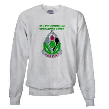 2POG - A01 - 03 - DUI - 2nd Psychological Operations Group with Text Sweatshirt - Click Image to Close