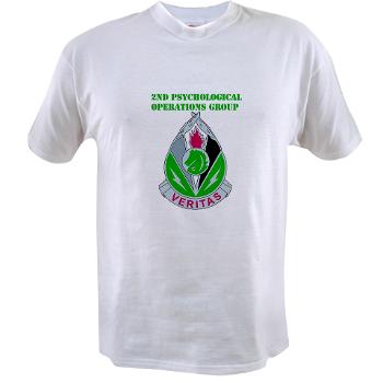 2POG - A01 - 04 - DUI - 2nd Psychological Operations Group with Text Value T-Shirt