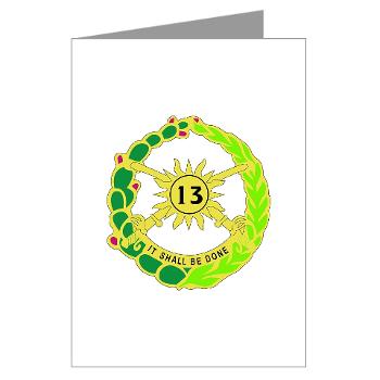 2S13CR - M01 - 02 - DUI - 2nd Squadron - 13th Cavalry Regiment - Greeting Cards (Pk of 10) - Click Image to Close