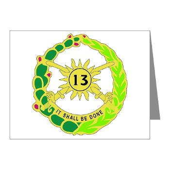 2S13CR - M01 - 02 - DUI - 2nd Squadron - 13th Cavalry Regiment - Note Cards (Pk of 20) - Click Image to Close