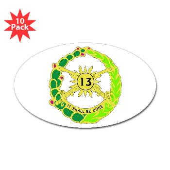 2S13CR - M01 - 01 - DUI - 2nd Squadron - 13th Cavalry Regiment - Sticker (Oval 10 pk) - Click Image to Close