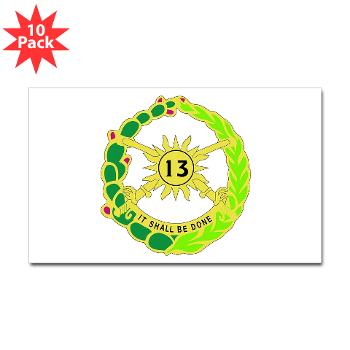 2S13CR - M01 - 01 - DUI - 2nd Squadron - 13th Cavalry Regiment - Sticker (Rectangle 10 pk) - Click Image to Close