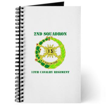 2S13CR - M01 - 02 - DUI - 2nd Squadron - 13th Cavalry Regiment with Text - Journal