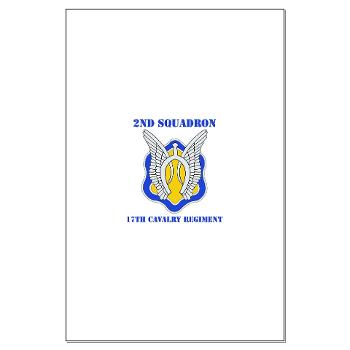 2S17CR - M01 - 02 - DUI - 2nd Sqdrn - 17th Cavalry Regiment with Text Large Poster