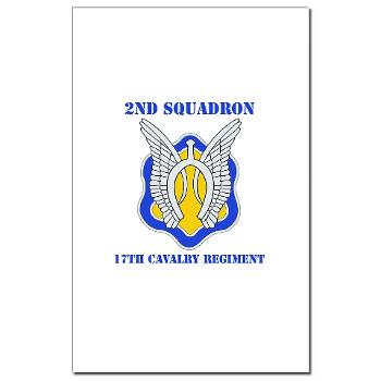 2S17CR - M01 - 02 - DUI - 2nd Sqdrn - 17th Cavalry Regiment with Text Mini Poster Print