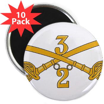 2S3ACR - M01 - 01 - DUI - 2nd Sqdrn - 3rd ACR 2.25" Magnet (10 pack) - Click Image to Close