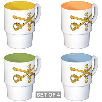 2S3ACR - M01 - 03 - DUI - 2nd Sqdrn - 3rd ACR Stackable Mug Set (4 mugs)