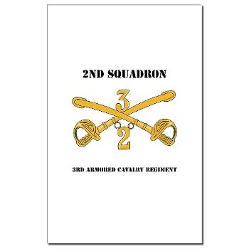 2S3ACR - M01 - 02 - DUI - 2nd Sqdrn - 3rd ACR with Text Mini Poster Print - Click Image to Close