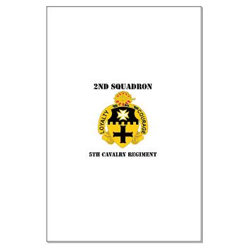 2S5CR - M01 - 02 - DUI - 2nd Squadron - 5th Cavalry Regiment with Text - Large Poster