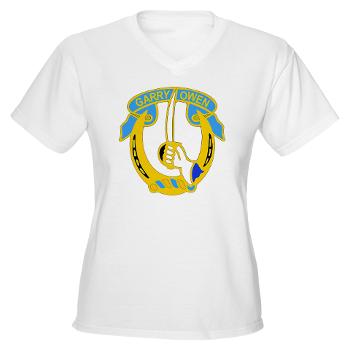2S7CR - A01 - 04 - DUI - 2nd Sqdrn - 7th Cavalry Regt - Women's V-Neck T-Shirt - Click Image to Close