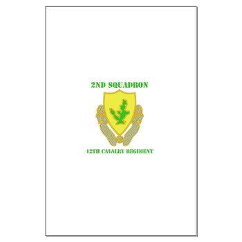 2S7CR - M01 - 02 - DUI - 2nd Sqdrn - 7th Cavalry Regt with Text - Large Poster
