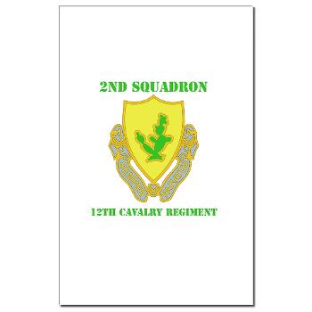 2S7CR - M01 - 02 - DUI - 2nd Sqdrn - 7th Cavalry Regt with Text - Mini Poster Print
