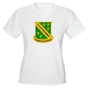 2SLRSABN38CR - A01 - 04 - DUI - 2nd Sqdrn (LRS)(Abn) - 38th Cavalry Regt Women's V-Neck T-Shirt