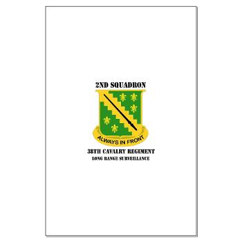 2SLRSABN38CR - M01 - 02 - DUI - 2nd Sqdrn (LRS)(Abn) - 38th Cavalry Regt with Text Large Poster