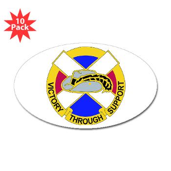 310SC - M01 - 01 - DUI - 310th Sustainment Command Sticker (Oval 10 pk) - Click Image to Close